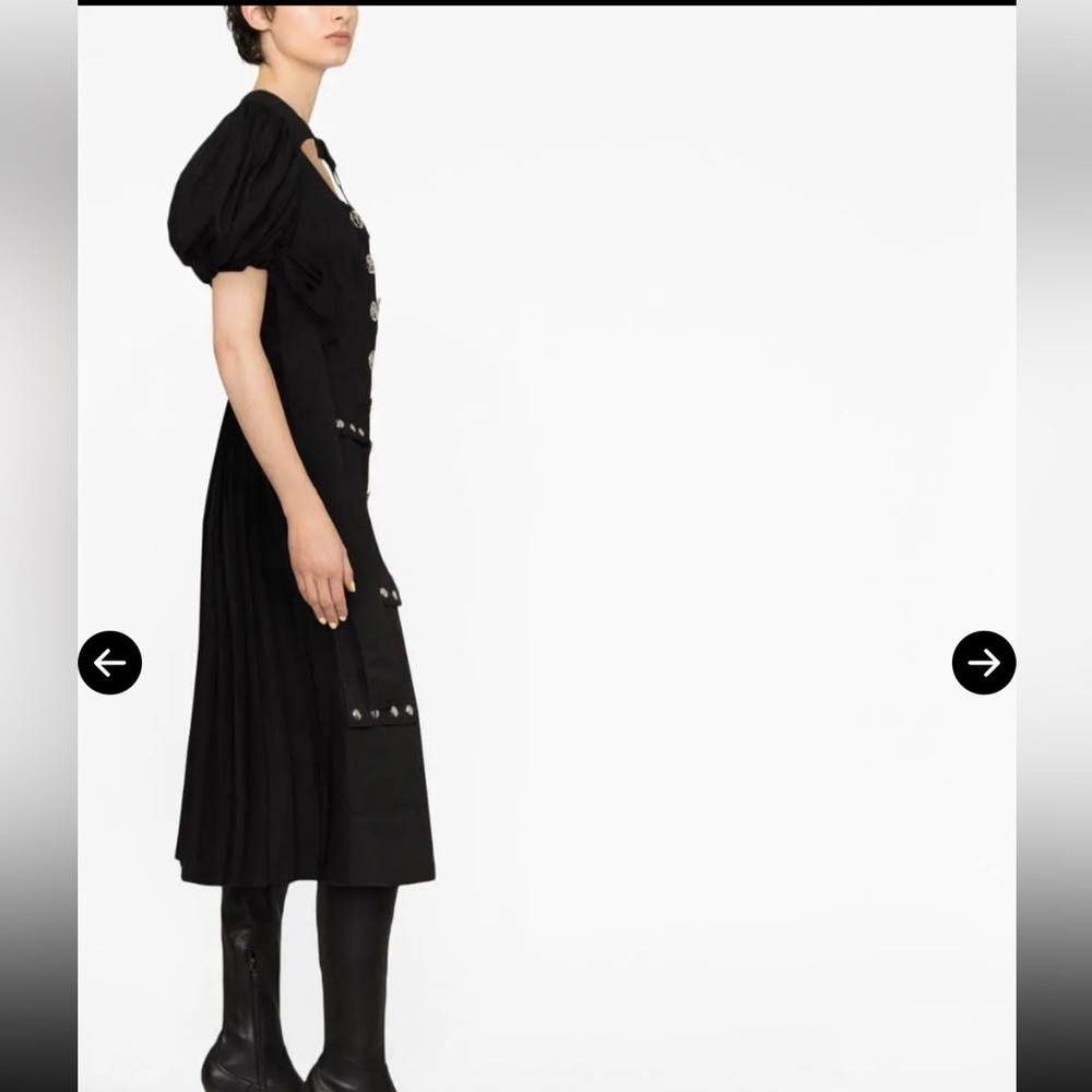 Rare Chopova Lowena Black Button-Accent Dress - Picture 9 of 9